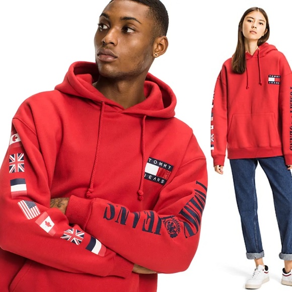 Tommy Jeans Other - Tommy Jeans 90's HD Capsule Flag Hoodie Sweatshirt